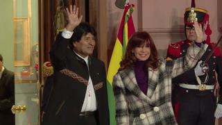 Cristina Fernández y Evo Morales inauguran monumento [VIDEO]
