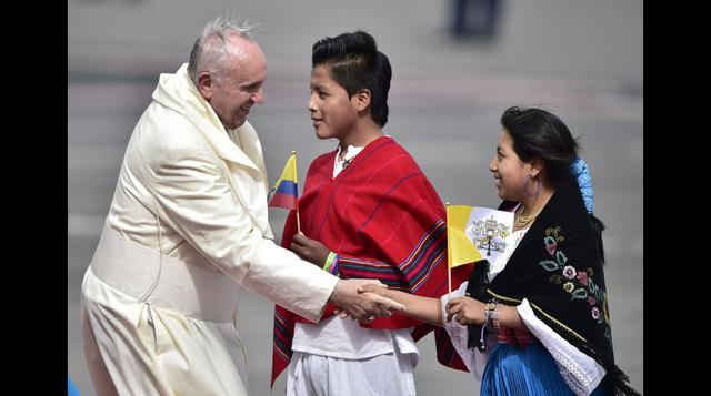 Las postales de la llegada del papa Francisco a Ecuador - 1