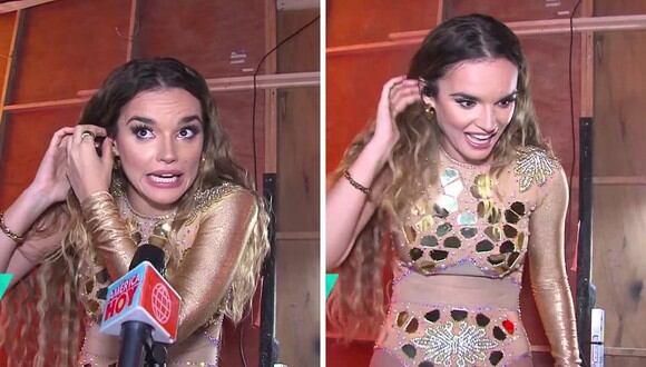 Melody se mostró muy emocionada al hablar de "Las Reinas del Show", el nuevo programa de Gisela Valcárcel. (Foto: Captura América TV).