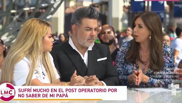 Andrés Hurtado y su hija Josetty Hurtado protagonizan acalorada discusión en vivo en programa de Telemundo. (Foto: captura de video).