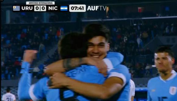 Gol Matías Arezo hoy, Uruguay vs. Nicaragua por amistoso debut Bielsa: gol de Uruguay | VIDEO