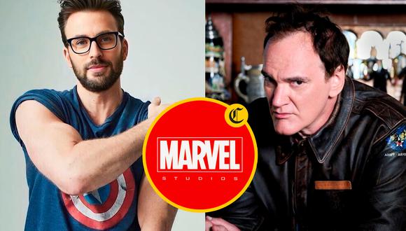 Chris Evans apoya crítica de Tarantino sobre las películas de Marvel | Foto: Composición EC