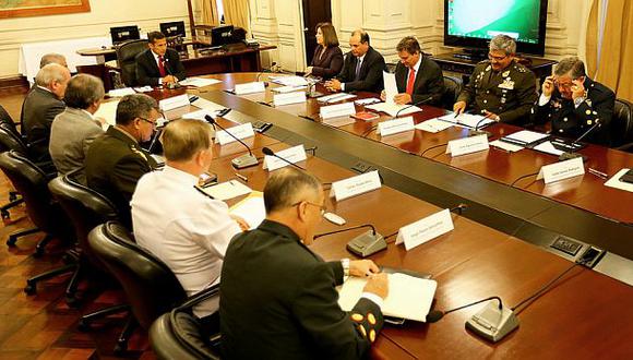 Ollanta Humala encabezó el Consejo de Seguridad Nacional