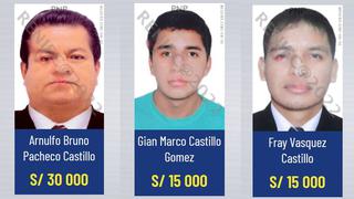 Bruno Pacheco y sobrinos de Pedro Castillo incluidos en la lista de los más buscados