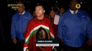 Canelo vs. Fielding: boxeador mexicano salió al ring a ritmo de "México Lindo y Querido" | VIDEO