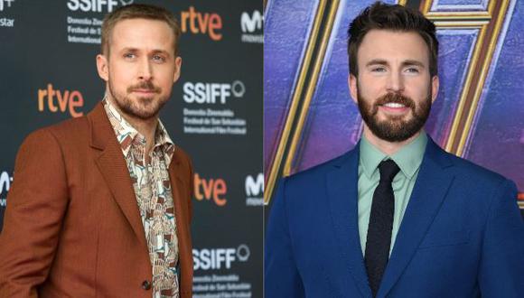 Ryan Gosling y Chris Evans protagonizarán la película más cara de Netflix (Foto: Ander Gillenea/ AFP | Valerie Macon / AFP)
