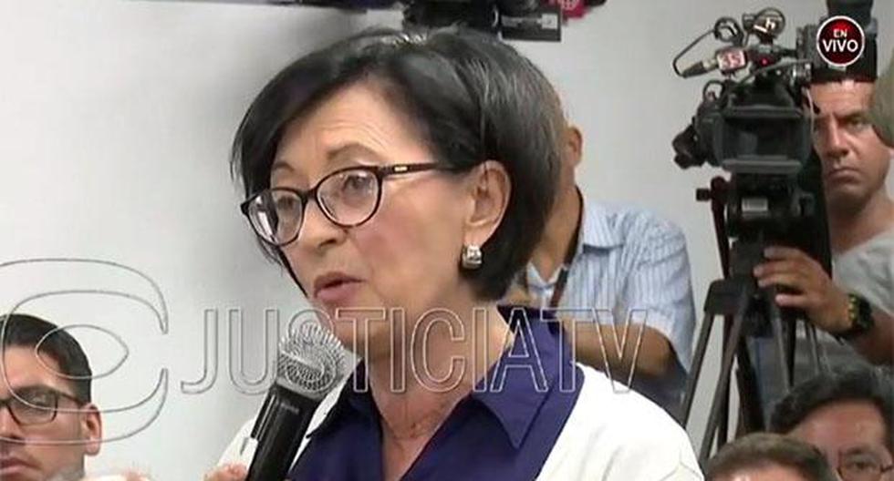 Ana Herz de Vega aseguró que Keiko Fujimori \"es una mujer valiente, honrada y honesta\". (Foto: Justicia TV)
