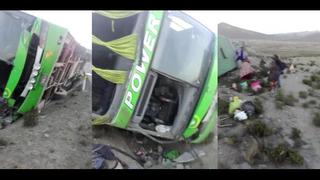 Accidente en la carretera Arequipa - Puno deja 2 muertos y 35 heridos