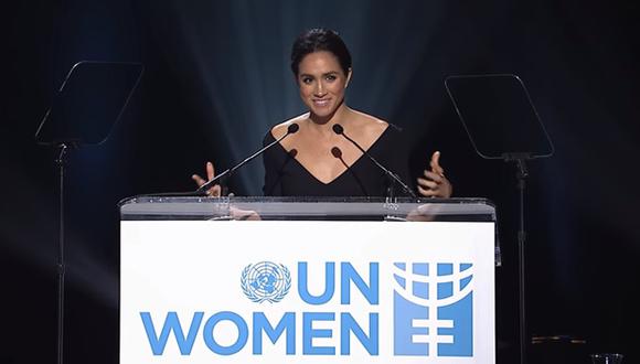 Meghan Markle dio un inspirador discurso durante un evento de las Naciones Unidas. (Foto: Captura de pantalla)