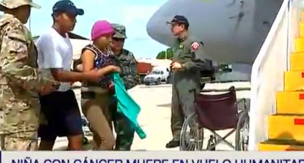 La adolescente de 15 años falleció minutos después de aterrizar en Lima en un vuelo humanitario. (Foto: 90 segundos)