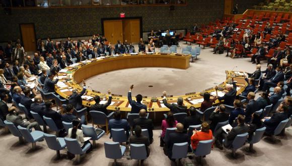 El Consejo de Seguridad de las Naciones Unidas en una reunión sobre amenazas a la paz y la seguridad internacionales el 21 de septiembre de 2017 en la Misión de los Estados Unidos en Nueva York. (Foto: DON EMMERT / AFP)