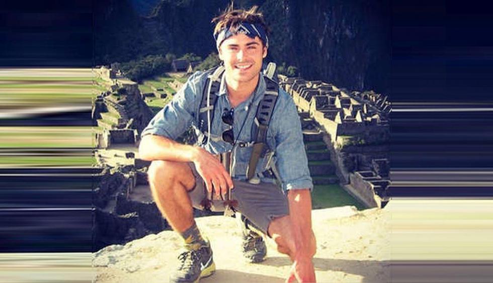 Zac Efron. El protagonista de la saga "High School Musical" visitó Machu Picchu en el 2013. (Foto: Composición/ Instagram)