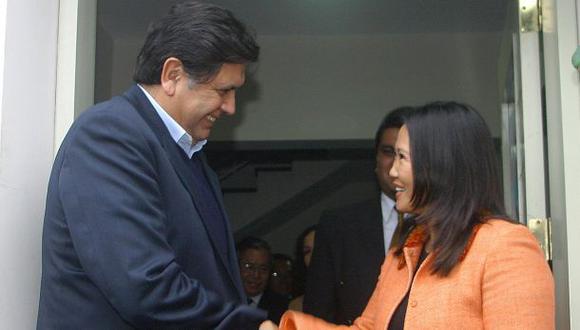 Alan García y Keiko Fujimori irían al Congreso por reglaje