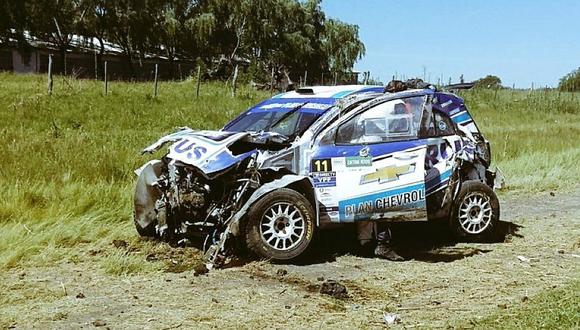 David Nalbandián sufre aparatoso accidente durante rally
