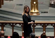 Foto de Melania Trump en funeral de Barbara Bush enciende las redes