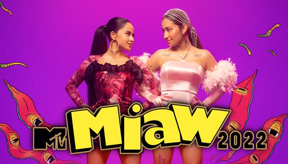 MTV Miaw 2022. Becky G y Jimena Jiménez, presentadoras de la gala.