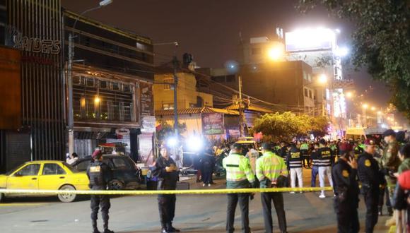 Una explosión se registró en la entrada de  la discoteca Xanders, ubicada en SJL | Foto: Jesús Saucedo@photo.gec