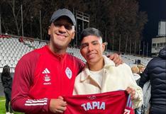 Renato Tapia le regaló su camiseta del Celta a Piero Quispe: “Gracias, crack”