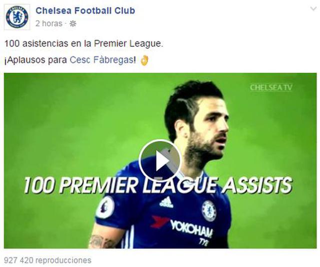 Facebook: video resume las asistencias de Fábregas con Chelsea - 2