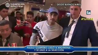 Selección peruana: Paolo Guerrero llega a Argentina para sumarse a los entrenamientos 