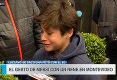 Esto pasó con el niño que consiguió una foto junto a Lionel Messi