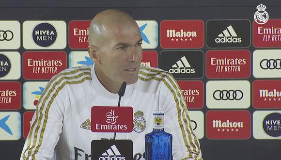 Zidane explotó en rueda de prensa. (Foto: Real Madrid)