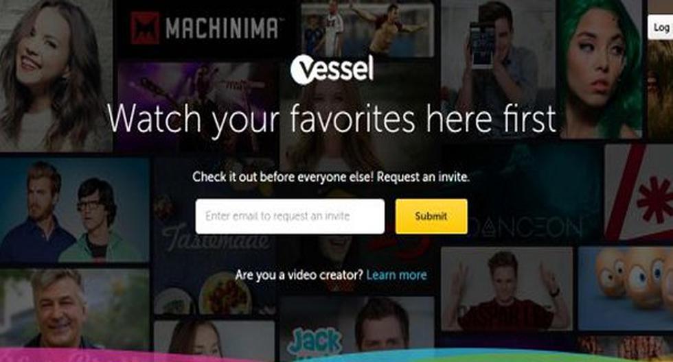 Conoce el nuevo competidor de YouTube, Vessel. Ya puedes acceder a él. (Foto: Captura)