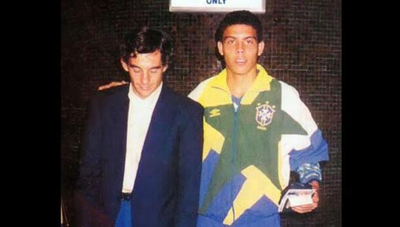 Ronaldo recordó con esta foto a su ídolo Ayrton Senna