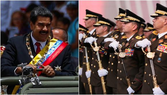 Venezuela: Fuerzas Armadas declaran "irrestricta lealtad" a Maduro tras atentado (Fotos: EFE)