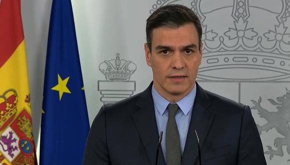 Coronavirus en España: Pedro Sánchez anuncia que se paralizarán todas las actividades “no esenciales” durante dos semanas desde el lunes para frenar el Covid-19. (EFE/Moncloa).