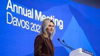 Primera dama de Ucrania entrega carta de Zelensky a líderes en Davos 