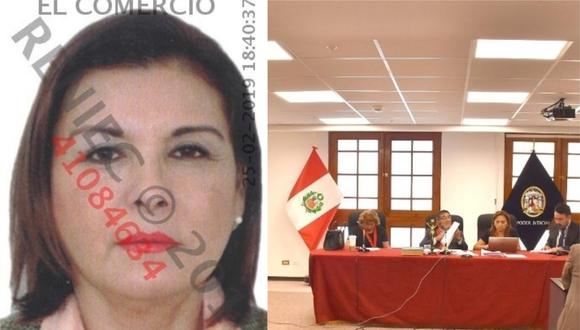 Hermana de 'Lunarejo' se fue de audiencia antes de ser sentenciada a 25 años de cárcel. (Foto: El Comercio/Poder Judicial)