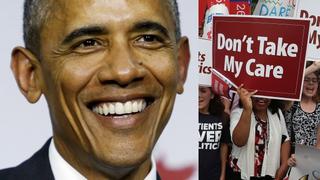 Obama celebra: "El 'Obamacare' está aquí para quedarse"
