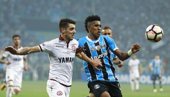 En el partido de ida de la Copa Libertadores, Lanús perdió 1-0 ante Gremio en Porto Alegre. (Foto: AFP)