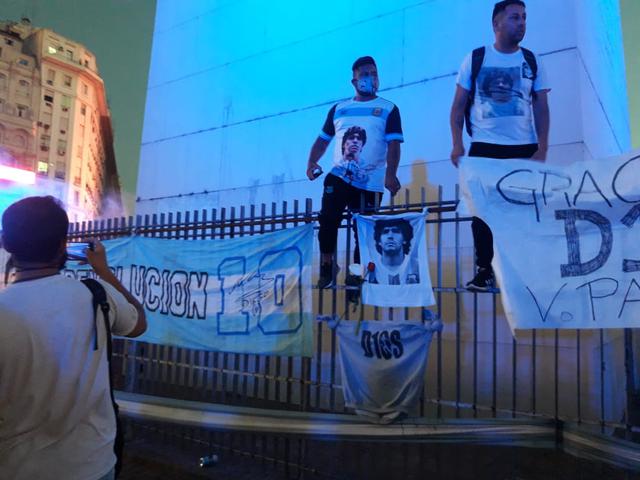 Así están las calles de Argentina tras la muerte de Diego Maradona.  | Foto: Diego Mendoza cortesía para El Comercio