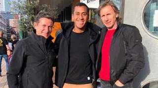 Selección peruana: Renato Tapia recibió a Ricardo Gareca y Sergio Santín en Holanda