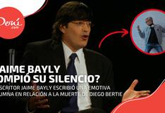 Jaime Bayly escribió columna tras el fallecimiento de Diego Bertie