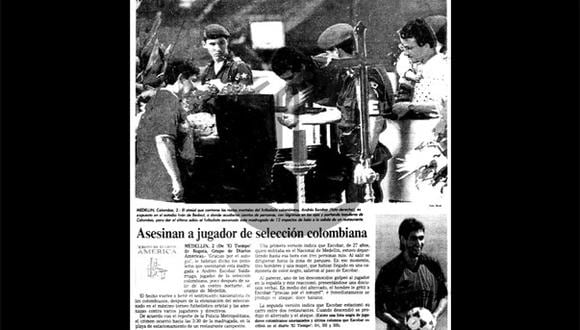 Así ocurrió: En 1994 asesinan a Andrés Escobar por un autogol