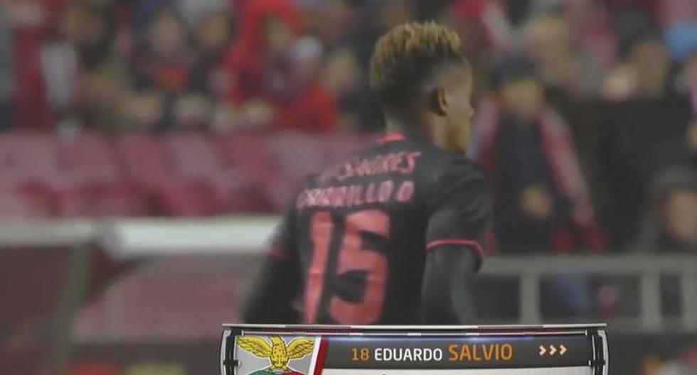 El peruano André Carrillo destacó en el partido Benfica vs Marítimo por la Liga NOS. (Foto: Captura)