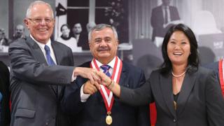 Keiko Fujimori y PPK se reunieron con presidente del JNE