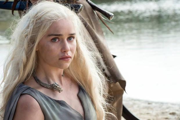 Emilia Clarke in her role as Daenerys Targaryen for the series