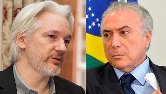 Assange: El presidente de Brasil fue informante de EE.UU.