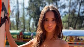 Emily Ratajkowski comparte tierna fotografía junto a su mascota en Instagram