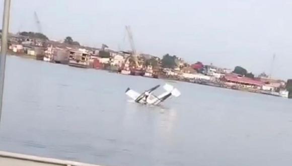 Una avioneta fluvial chocó contra un bote mientras despegaba. (Foto: Andina)