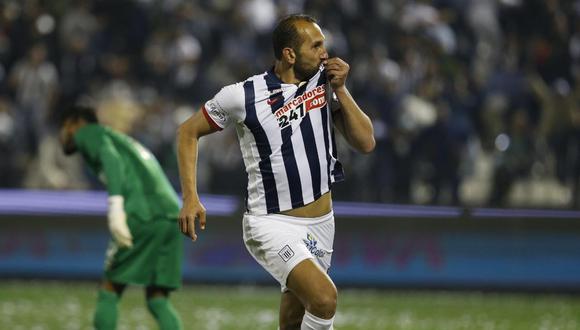 Hernán Barcos anotó en la victoria de Alianza vs. Melgar. (Foto: Leonardo Fernández / @photo.gec)