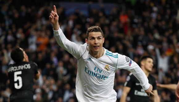 Real Madrid dio el primer paso para avanzar a los cuartos de final de Champions League, luego de vencer en casa al PSG. El portugués Cristiano Ronaldo anotó en dos oportunidades. (Foto: AFP)
