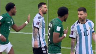 Arabia Saudita remontó y un defensor aprovechó para provocar a Lionel Messi | VIDEO
