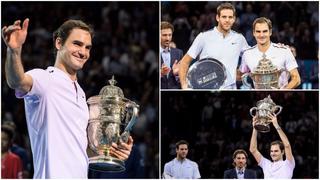 La coronación de Roger Federer en Basilea luego de vencer a Del Potro [FOTOS]