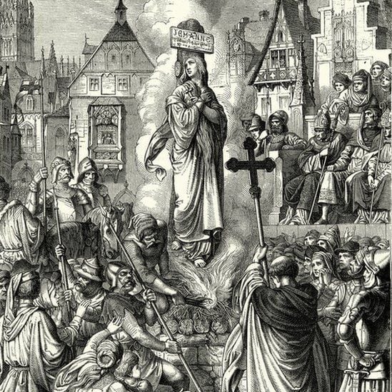 Juana fue quemada en la hoguera el 30 de mayo de 1431. (GETTY IMAGES).
