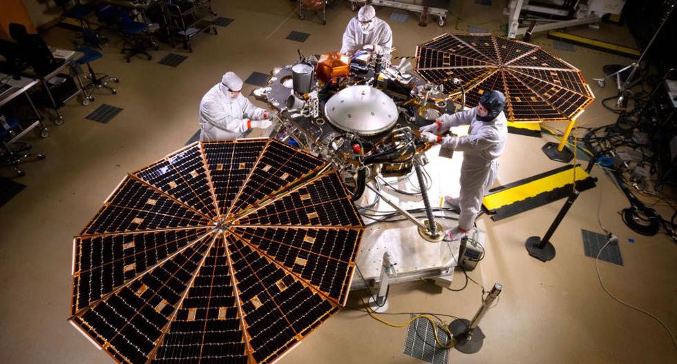 Todo va quedando listo para la misi&oacute;n Insight a Marte. (Foto: NASA/JPL-Caltech/Lockheed Martin)